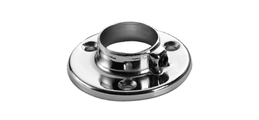 Flange bracket for round tube